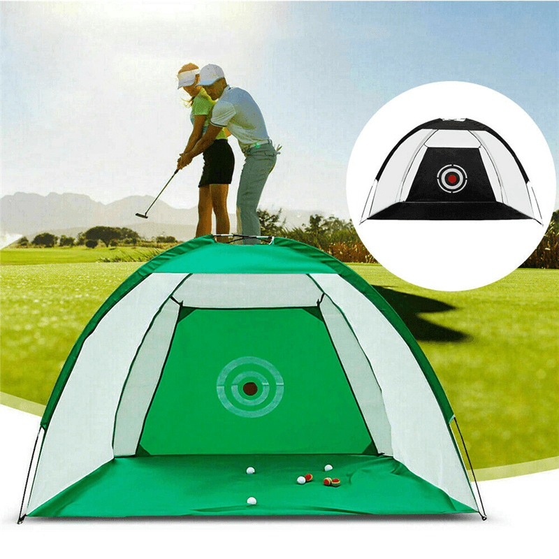 1/2/3M Golf Practice Net Golf Swing Net Sport Aids Trainer Net Indoor Outdoor with Storage Bag - MRSLM