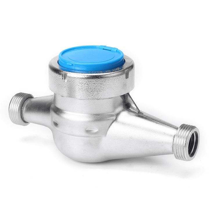 15/20Mm Steel Wet Cold Water Flow Meter Measuring Tap Table Counter Home Garden Tools - MRSLM