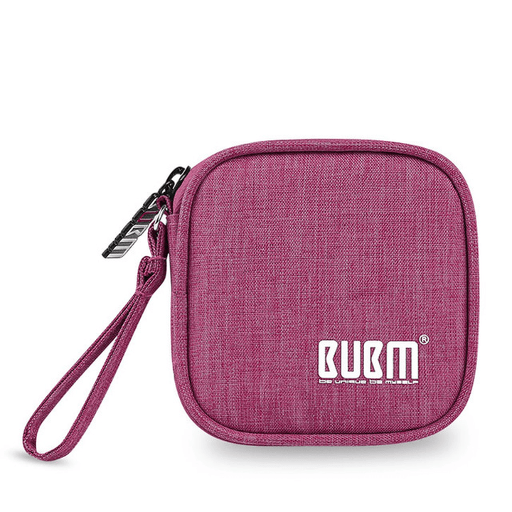 BUBM Travel Carrying Case for Small Electronics and Accessories Earphone Earbuds Cable Change Purse - MRSLM