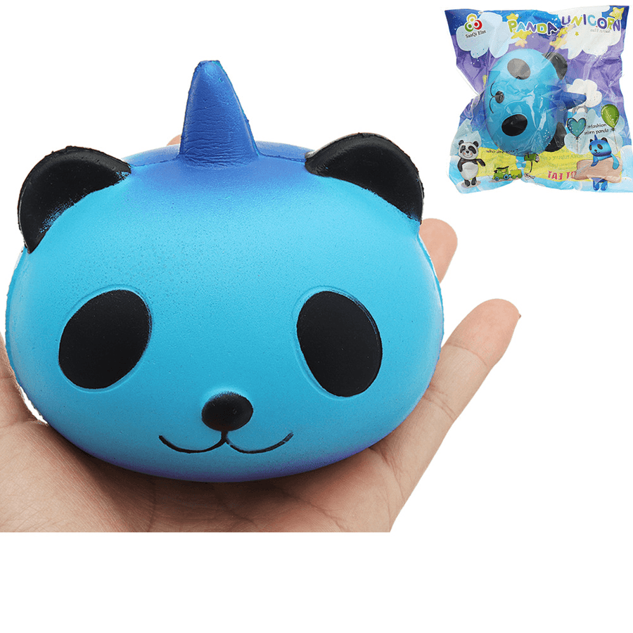 Sanqi Elan Galaxy Panda Unicorn Squishy 9.5*9*7.5Cm Slow Rising with Packaging Collection Soft Toy - MRSLM