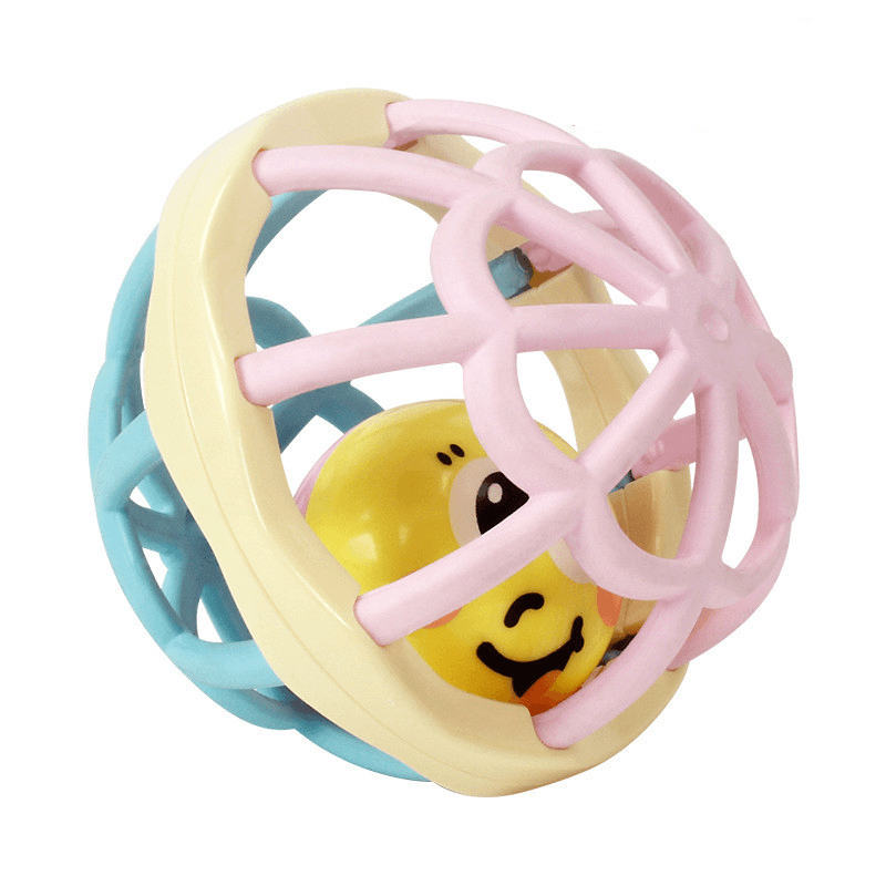 Baby Hand Catching the Ball and Digging the Hole Toy Can Chew and Rattle Early Education Soft Rubber Ball Baby - MRSLM