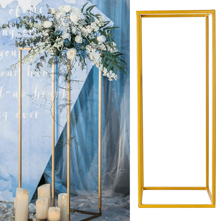 Flower Rack Wedding Metal Art Geometric Column Vase Stand Prop Party Detachable - MRSLM