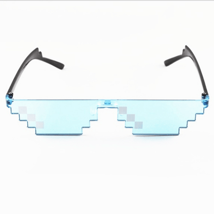 Mosaic Pixel Sunglasses Anime Peripheral Spoof Costume - MRSLM