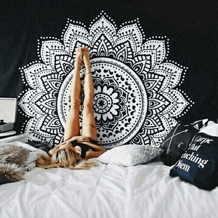 Indian Ethnic Dorm Decor Wall Hanging Hippie Mandala Tapestry Bohemian Bedspread Decorations - MRSLM