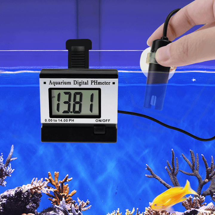 Digital PH Monitor Meter ATC 0.00 to 14.00Ph with Cable Electrode Probe Water Quality Monitoring Tester Kit Aquarium - MRSLM