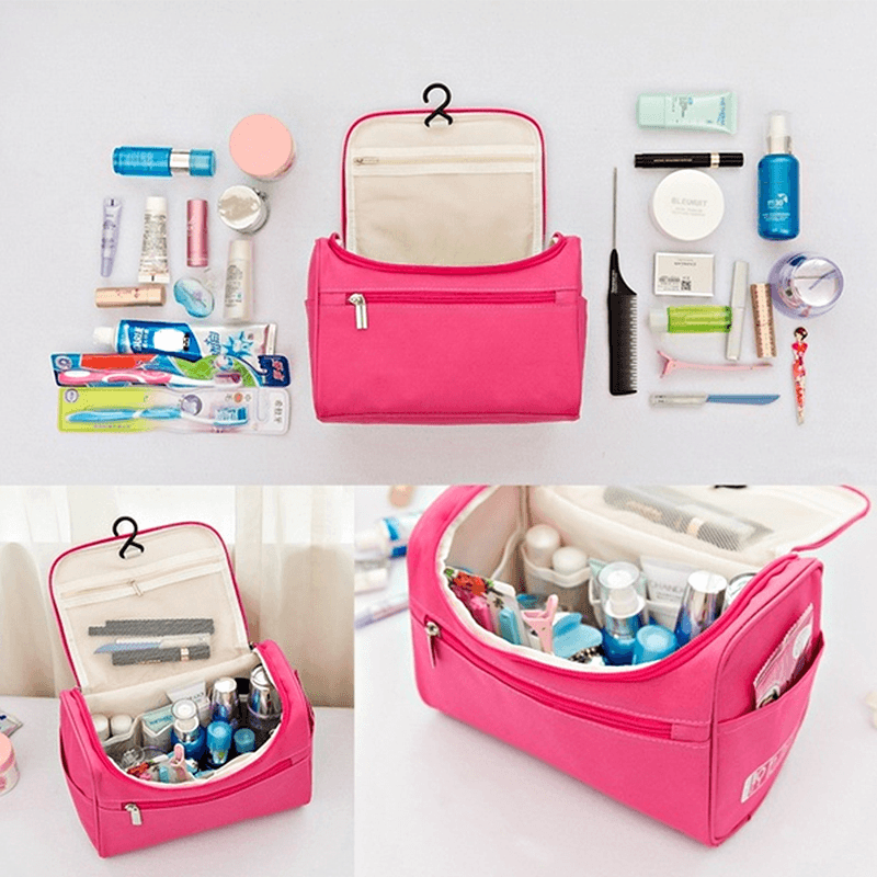 Women Portable Toiletry Wash Bag Waterproof Cosmetic Make-Up Storage Pouch Outdoor Travel - MRSLM