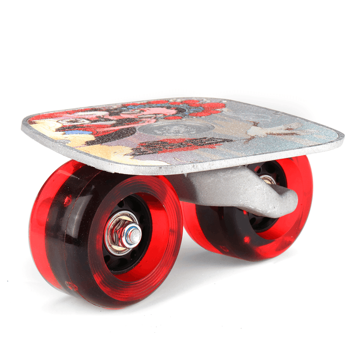 2 Pcs Skate Board PU Flashing Wheel Split Skateboard Drift Plate Roller Skate Outdoor Sport - MRSLM