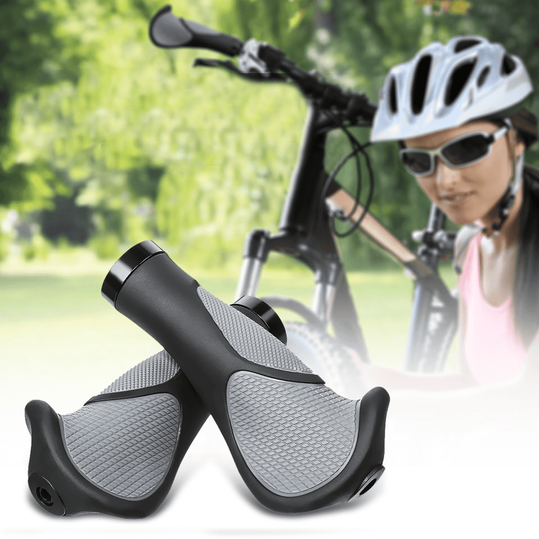 BIKIGHT 1 Pair Bike Handlebar Grips Waterproof Non-Slip 140Mm Length Bicycle Grips - MRSLM