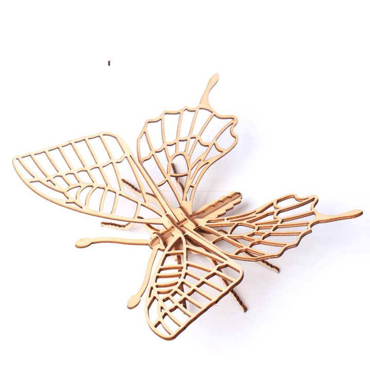 Children'S DIY Wooden Toys, Wooden Toy Models, Three-Dimensional Puzzles, Assembling Insect Models - MRSLM