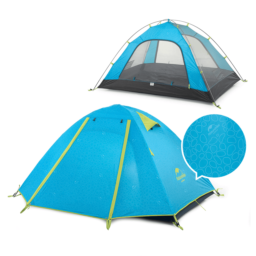 Naturehike NH15Z003-P Double Aluminum Pole Outdoor Tent Camping UPF50+ Anti-Uv PU2000 Waterproof - MRSLM