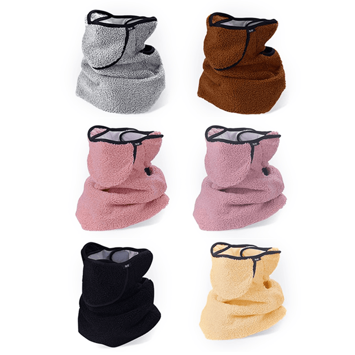 Men Women Winter Warm Cold Dustproof Face Mask Breathable Warm Ears Outdoor Cycling Ski Travel Mouth Face Mask - MRSLM