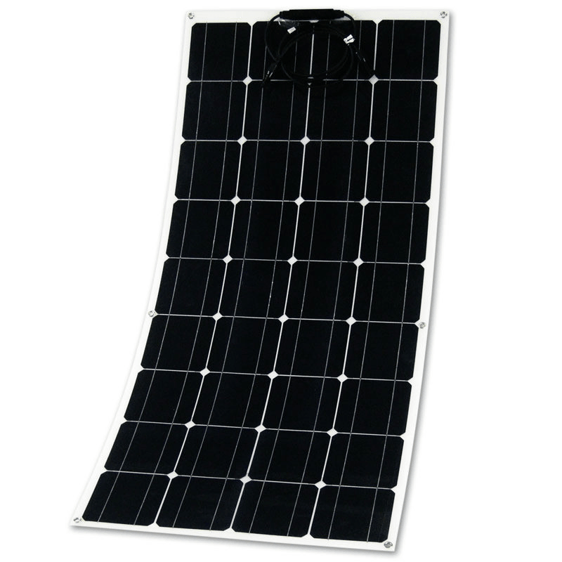 18V 200W PET Single Crystal Silicon Laminated Semi-Flexible Solar Panel 1592*790*3Mm - MRSLM