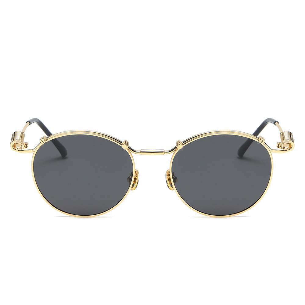 Retro Style Circular Polarized Women'S Fashion Spring Temples - MRSLM