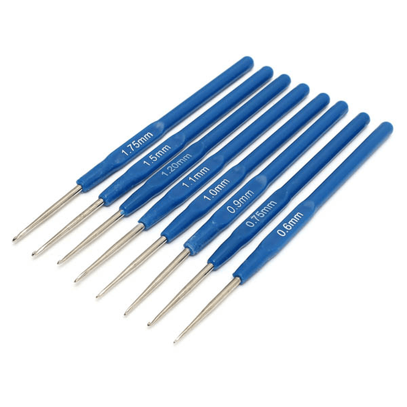 16 Sizes Aluminum Sweater Scarf Hat Crochet Hooks DIY Craft Knitting Needle Kits - MRSLM