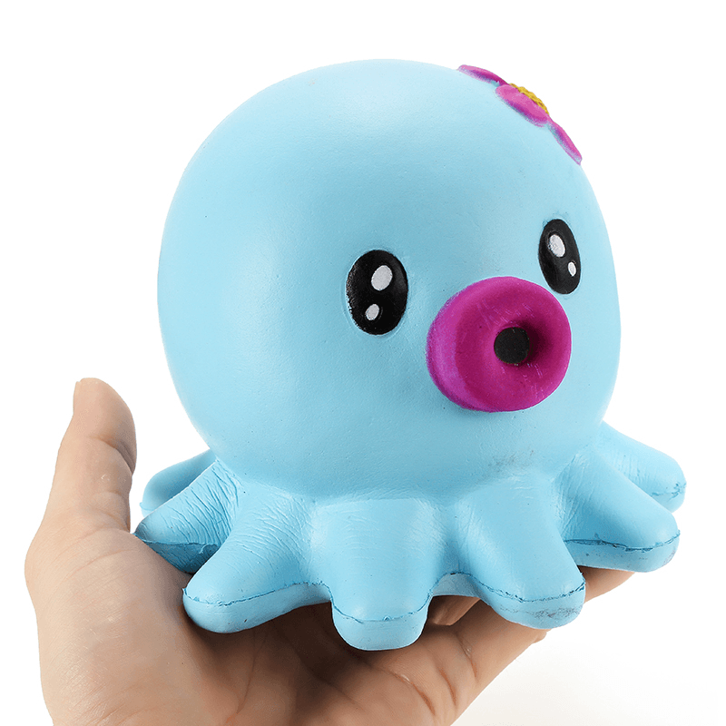 Squishy Octopus Jumbo 14Cm Slow Rising Collection Gift Decor Soft Squeeze Toy - MRSLM