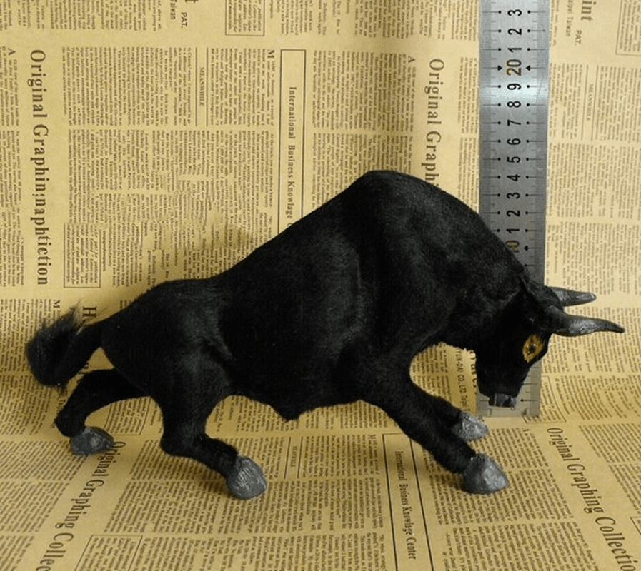 Simulation Bullfighting Black Bull Ornaments Home Office Decorations - MRSLM