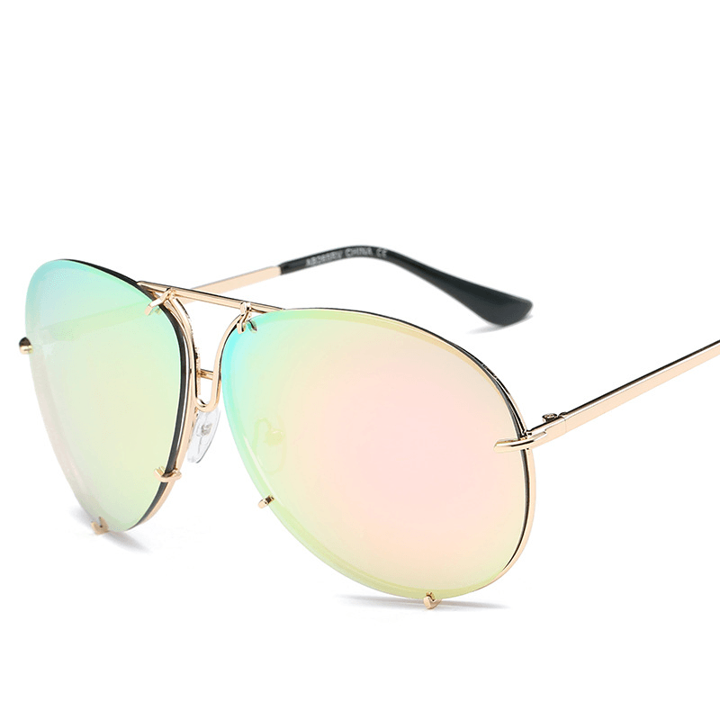 Color Film Sunglasses for Men and Women Big Frame Sunglasses - MRSLM