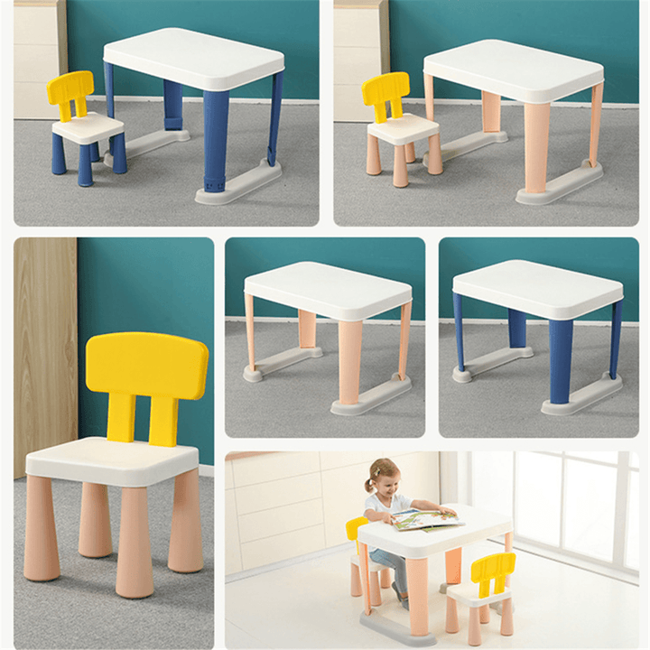 Children Desk and Chair Set Multifunctional Student Adjustable Study Table Kids Writing Desk Combination Stationery Supplies - MRSLM