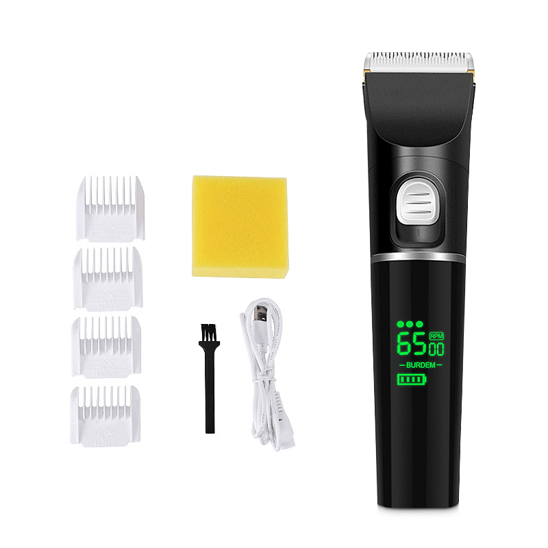 C8 Rechargeable Electric Hair Clipper Professional LED Power Display Hair Cutter Men'S Cordless Hair Cutting Barber Machine Powerful Baby Child Trimmer - MRSLM