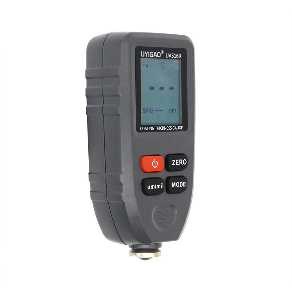 UYIGAO UA5169 Digital Paint Coating Thickness Gauge Handheld Car Paint Meter Auto Coatings Thickness Tester Fe/Nf Probe 0-1300Um Meter - MRSLM