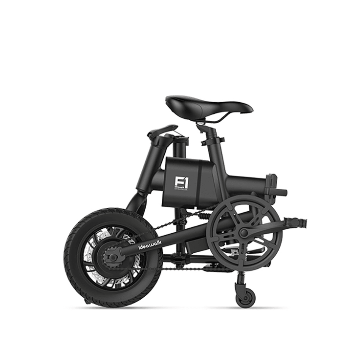 CMSBIKE F1 36V 250W Brushless Motor 12 Inches Black Foldable Electric Bike 25Km/H 60KM Mileage - MRSLM