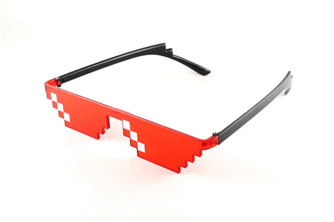 Mosaic Pixel Sunglasses Anime Peripheral Spoof Costume - MRSLM