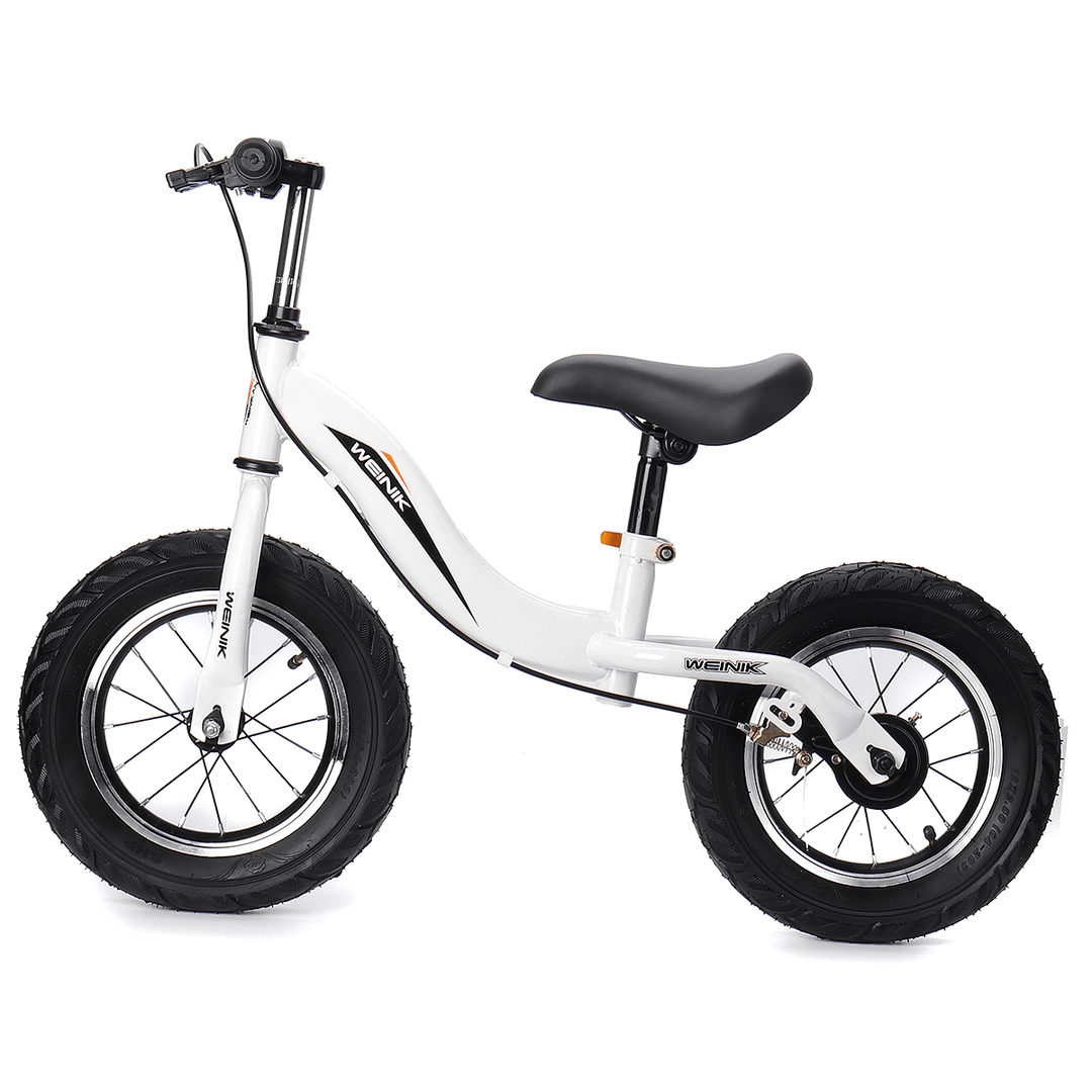 Carbon Steel No Pedal Kids Bike with Hand Brake for Beginner Rider Training Toddler Balance Bike Adjustable Seat Walker Scoot Bicycle - MRSLM