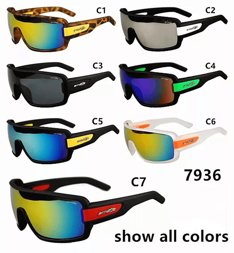 Fashion One Piece Sunglasses with Color Film - MRSLM