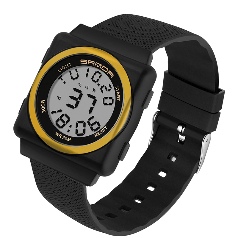 SANDA 2000 Cool Sport Watch Shockproof Luminous Display Fashion 50M Waterproof Digital Watch - MRSLM
