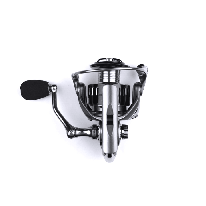 LINNHUE Fishing Reel 5.2:1 Tooth Speed Ratio 4+1 Bearings 8KG Unloading Force Value Metal Spinning Reel Light Weight Fishing Reel - MRSLM