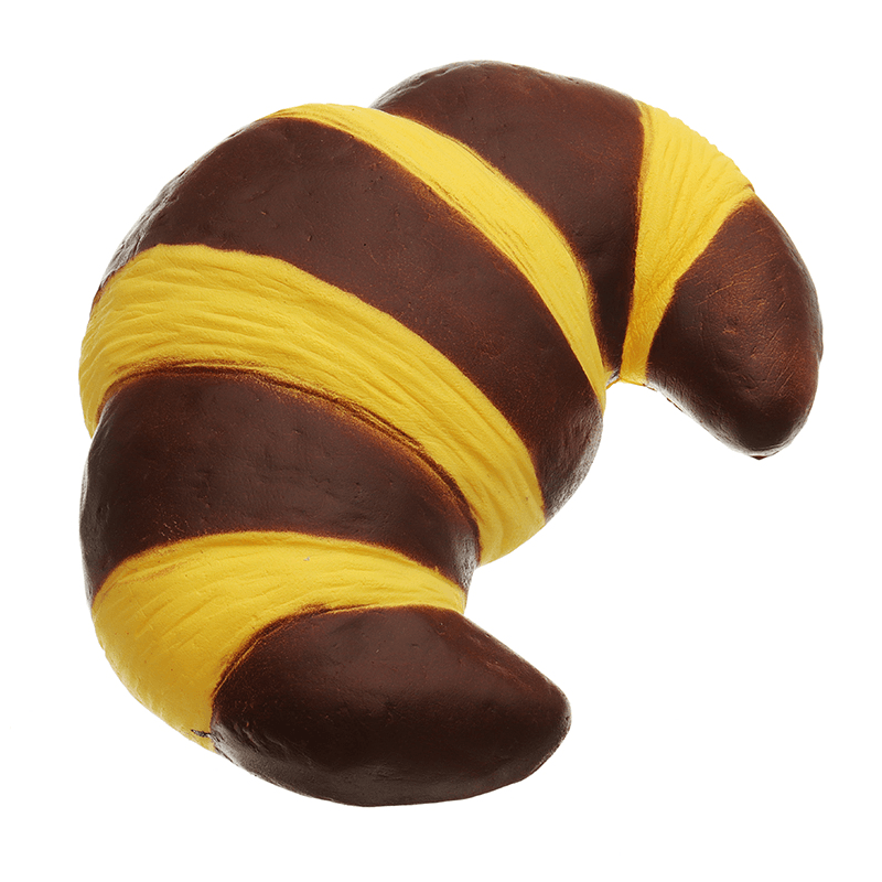 Squishyfun Jumbo Croissant Squishy Bread Super Slow Rising 18X12Cm Squeeze Collection Toy Fun Gift - MRSLM