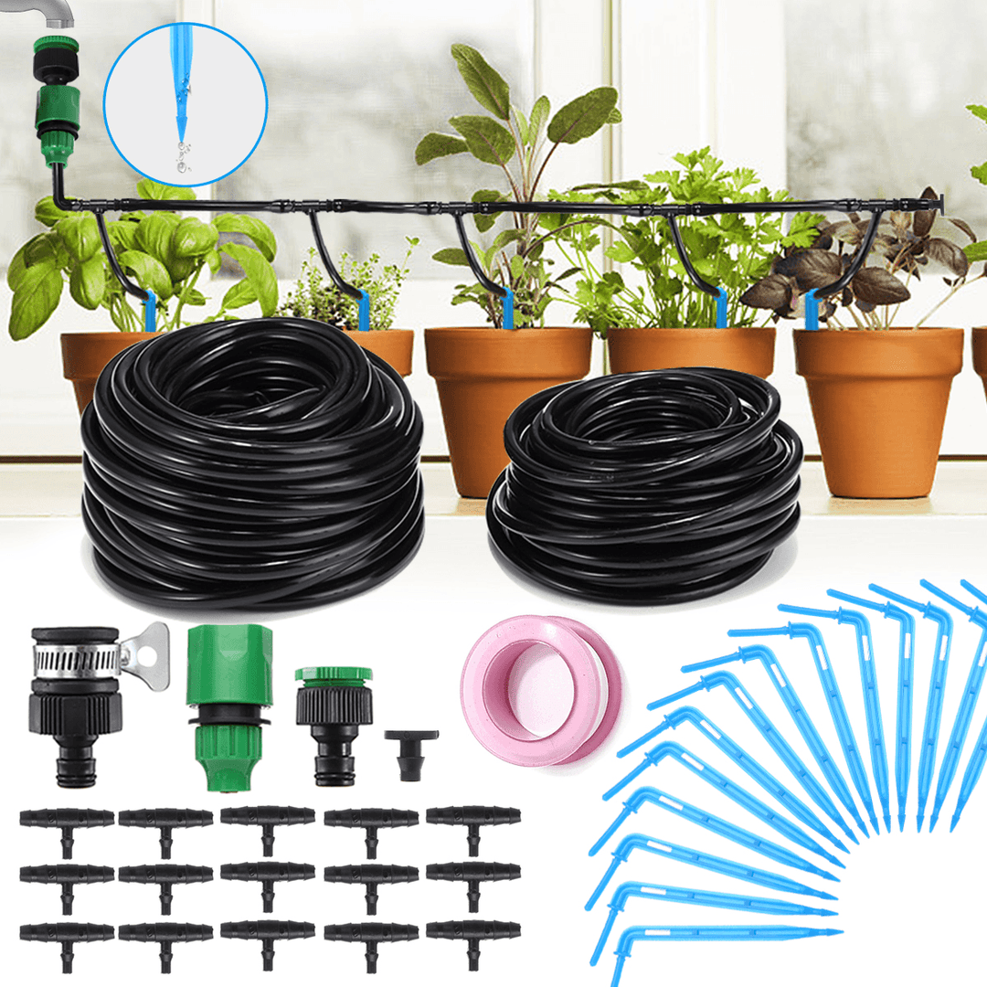 37PCS Automatic Micro-Drip Irrigation System 10M 8M Garden Irrigation Spray Self Watering Kits - MRSLM