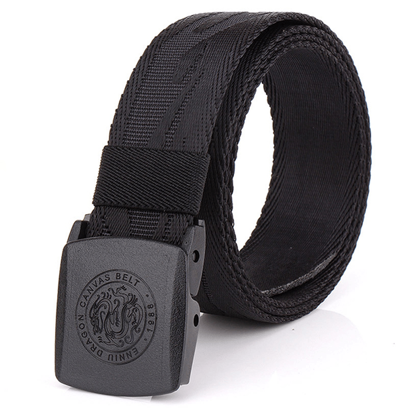 125CM Automatic Buckle Nylon Belt Men Army Tactical Alloy Buckle Pants Strap - MRSLM