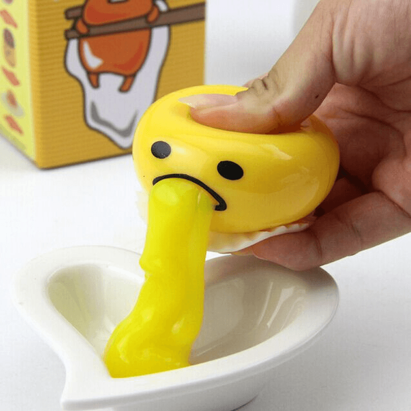 Squishy Vomitive Slime Egg Yolk Stress Reliever Fun Gift - MRSLM