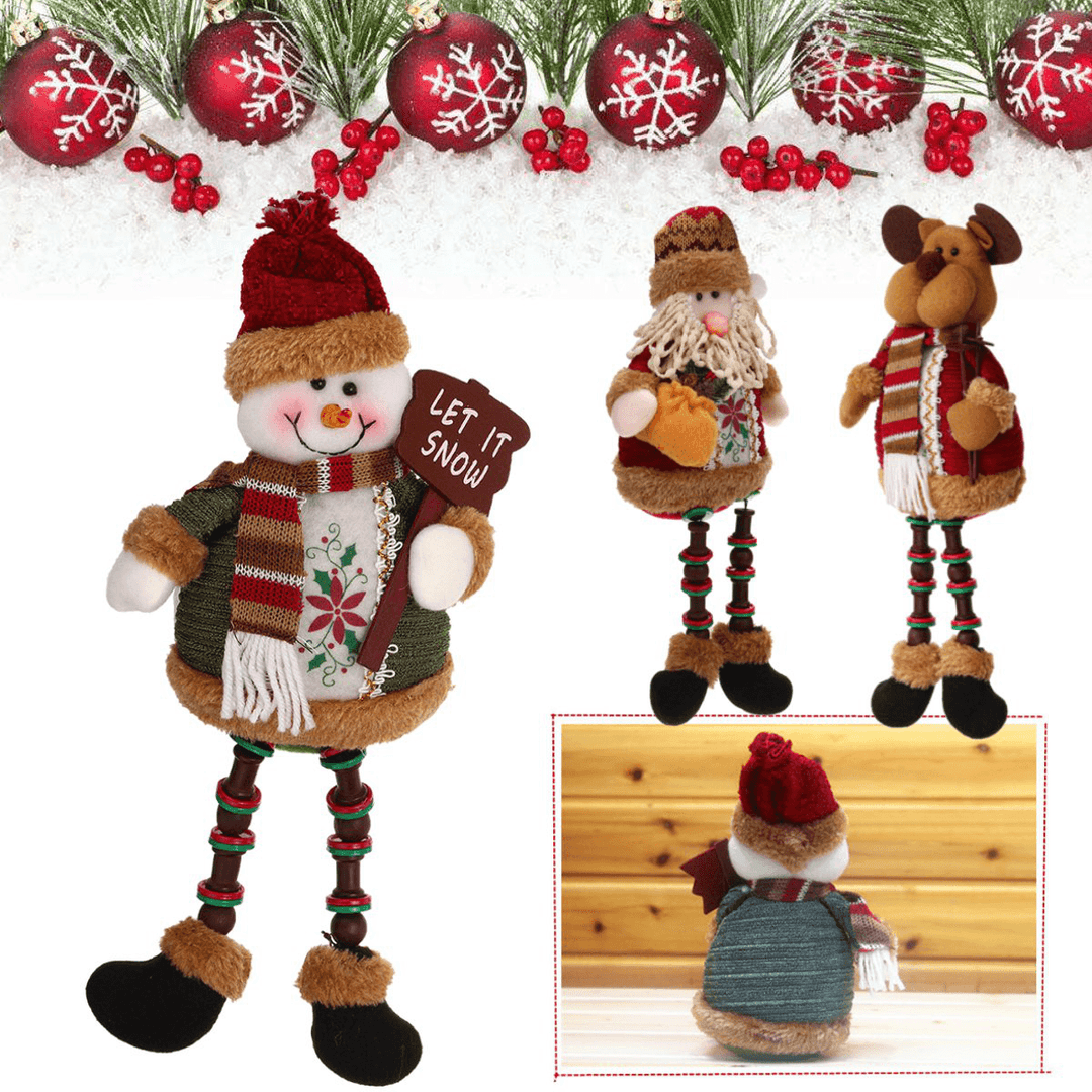 Santa Snowman Reindeer Doll Christmas Decoration Tree Hanging Ornament Gift - MRSLM