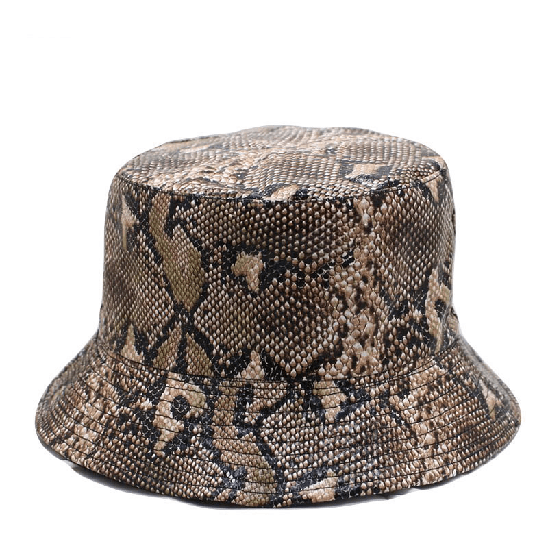 Snake Print Fisherman Hat Men and Women Street - MRSLM