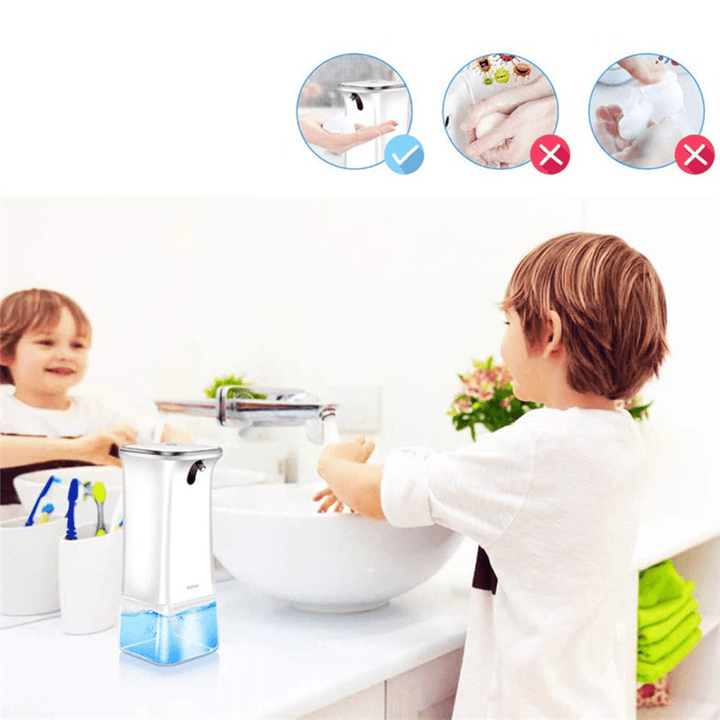 ENCHEN 280ML Automatic Touchless Foam Soap Dispenser with Infrared Motion Sensor Liquid Soap Dispenser for Bathroom Kitchen - MRSLM