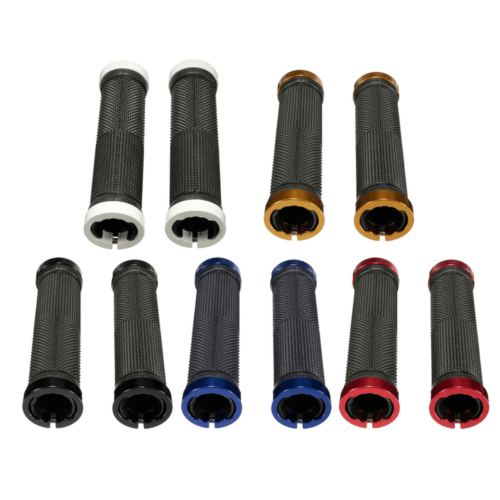 1 Pair Bike Handlebar Grips Anti-Slip MTB Bicycle Handlebar Cover Double Lock Bike Accessories - MRSLM