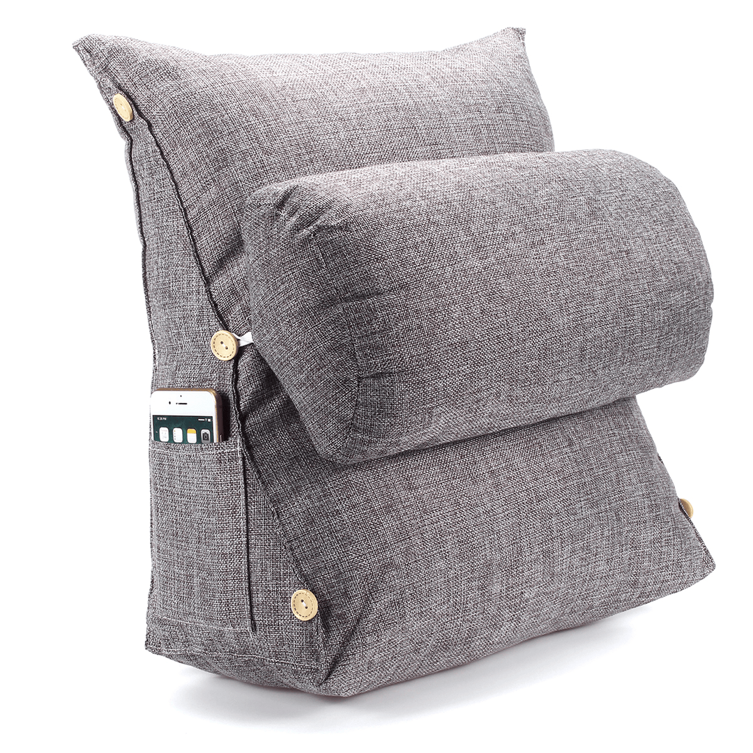 Adjustable Back Cushion Back Pillow Backrest Neck Support Sofa Bed Office - MRSLM