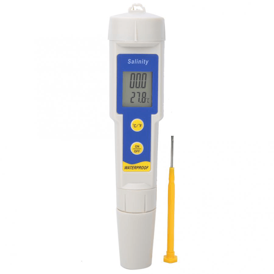 Salinity Meter SA-1397 Portable Digital Salinity Meter High Waterproof Temperature Tester - MRSLM