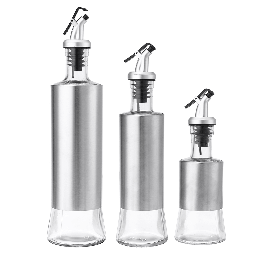 200/350/500Ml Home Oil Spray Glass Bottle Storage Spice Holder Vinegar Dispenser Kitchen Tool - MRSLM