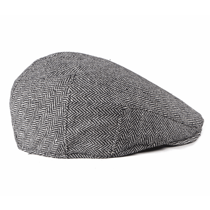 Men'S Korean Fashion Simple Striped Beret - MRSLM