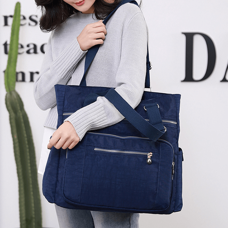 Nylon Shoulder Bag Multifunctional Messenger Diaper Bag for Women - MRSLM