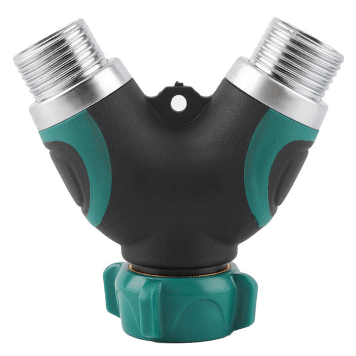 3/4 Inch Garden Hose 2 Way Splitter Valve Water Pipe Faucet Connector US Standard Thread - MRSLM