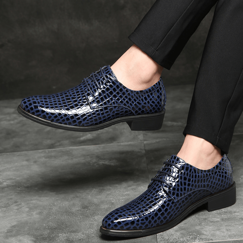 Big Size Irregular Pattern Oxfords - MRSLM