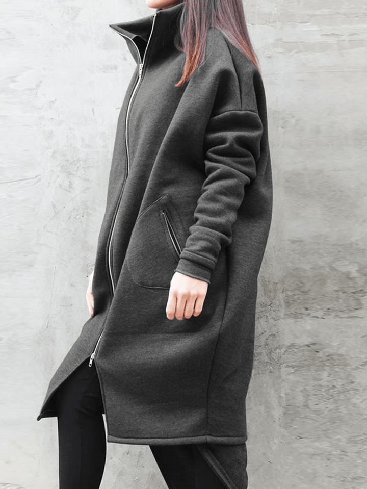 Solid High Neck Coats - MRSLM