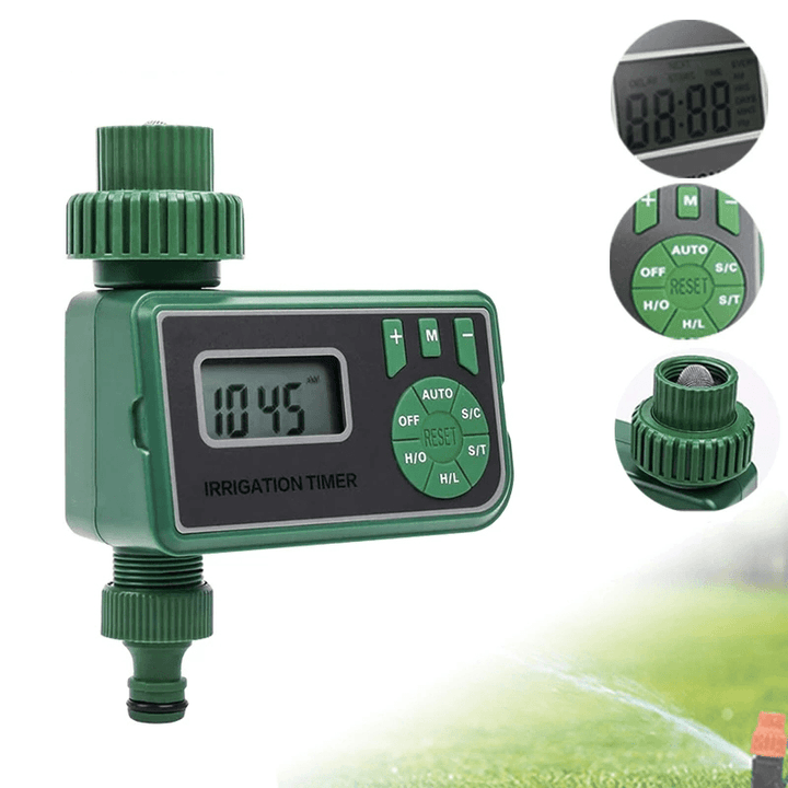 Intelligent LED Display Water Timer Irrigation Controller Mechanical Waterproof Outdoor Automatic Sprinkler Timer - MRSLM