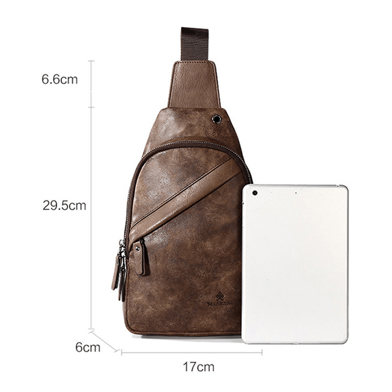 Vintage Casual Sling Bag Crossbody Bag Chest Bag for Men - MRSLM