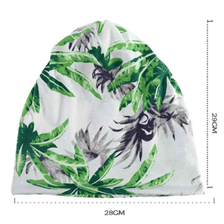 Unisex Multipurpose Tree Print Cotton Headpiece Scarf Cap - MRSLM