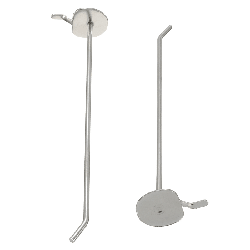 50/100/150/200Mm Universal Pegboard Single Hole Hooks Chrome Home Kitchen Bathroom Tools Silver Iron Pegboard Hooks - MRSLM